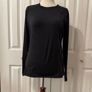 Cuddl Duds Women's Classic Black Long Sleeve Tee